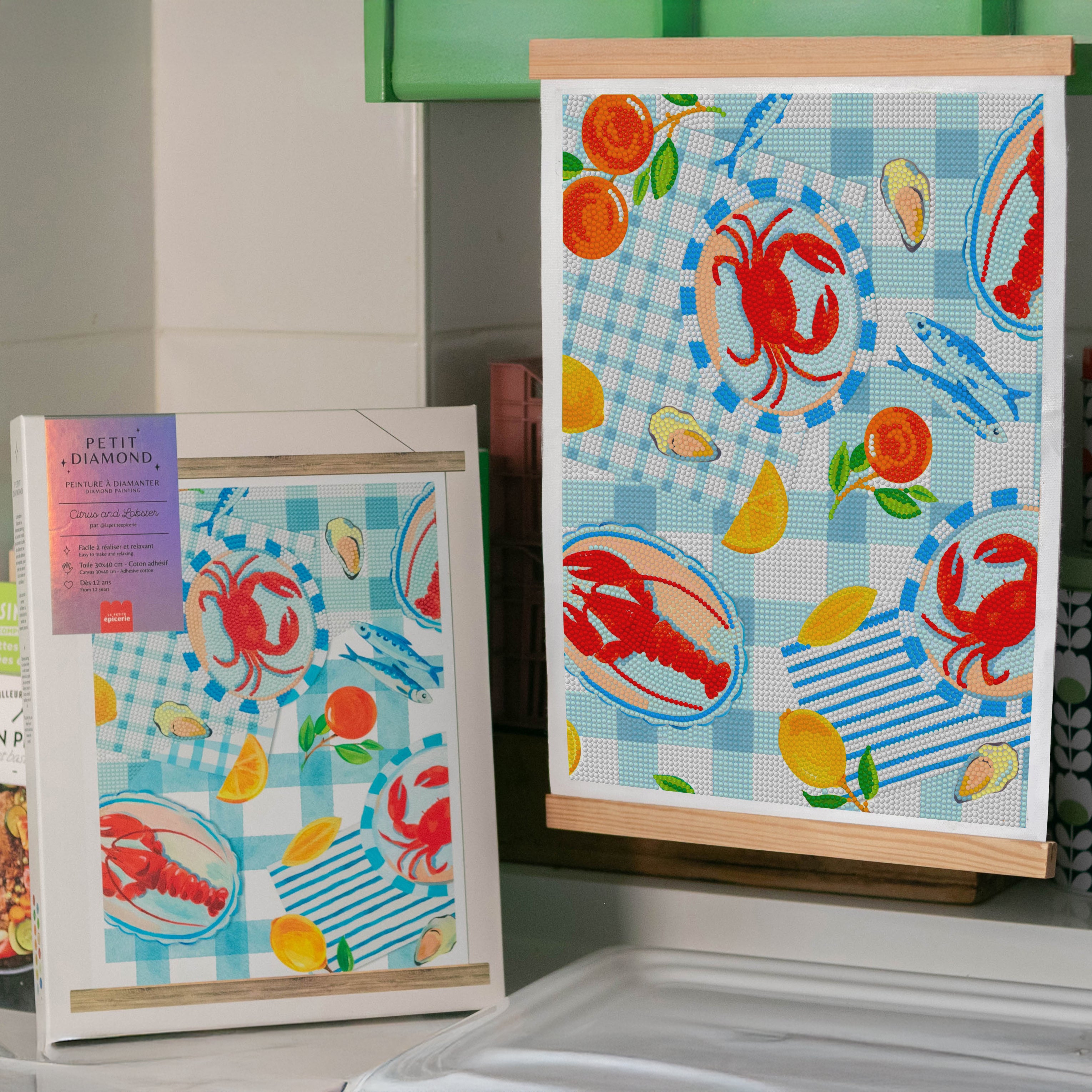 Citrus and Lobster - Kit Diamond Painting