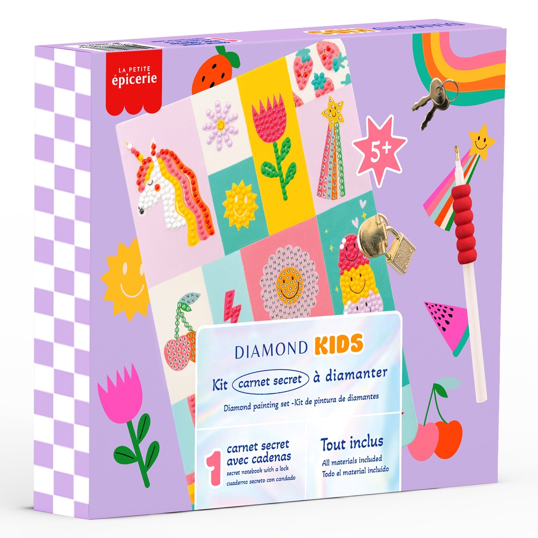Carnet secret à diamanter - Kit Diamond Painting Kids