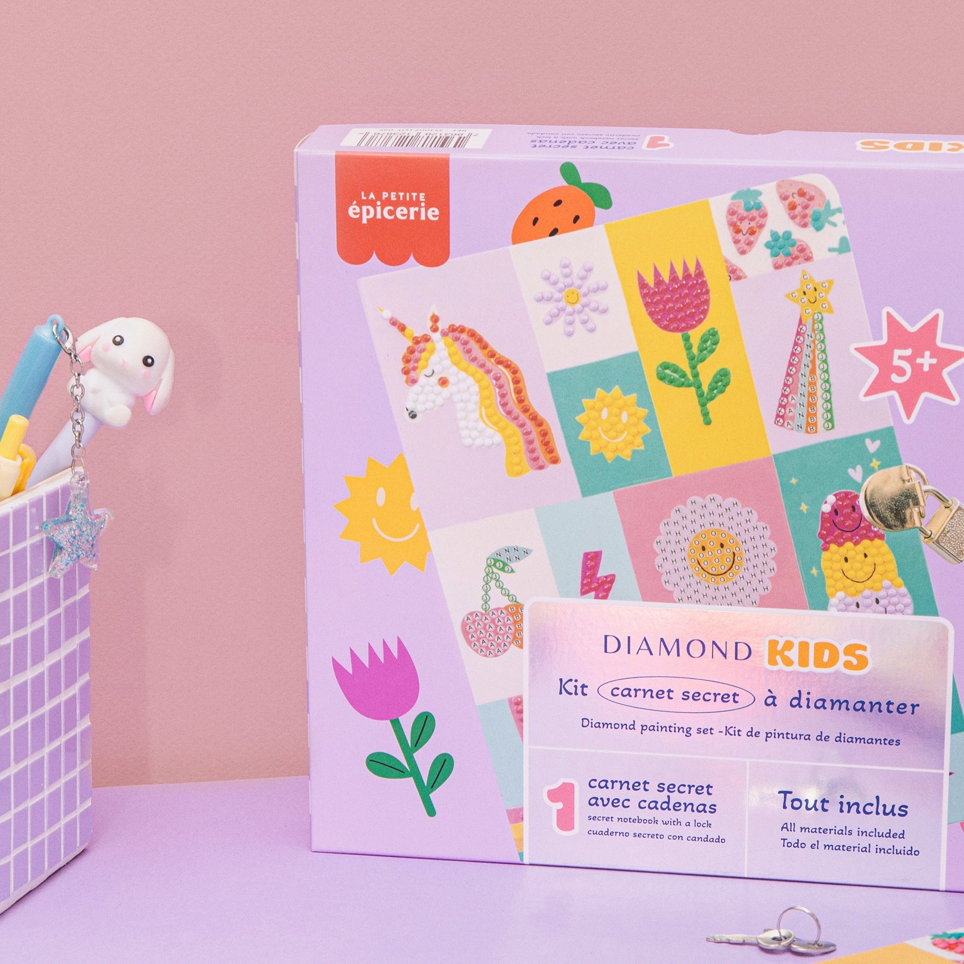 Carnet secret à diamanter - Kit Diamond Painting Kids
