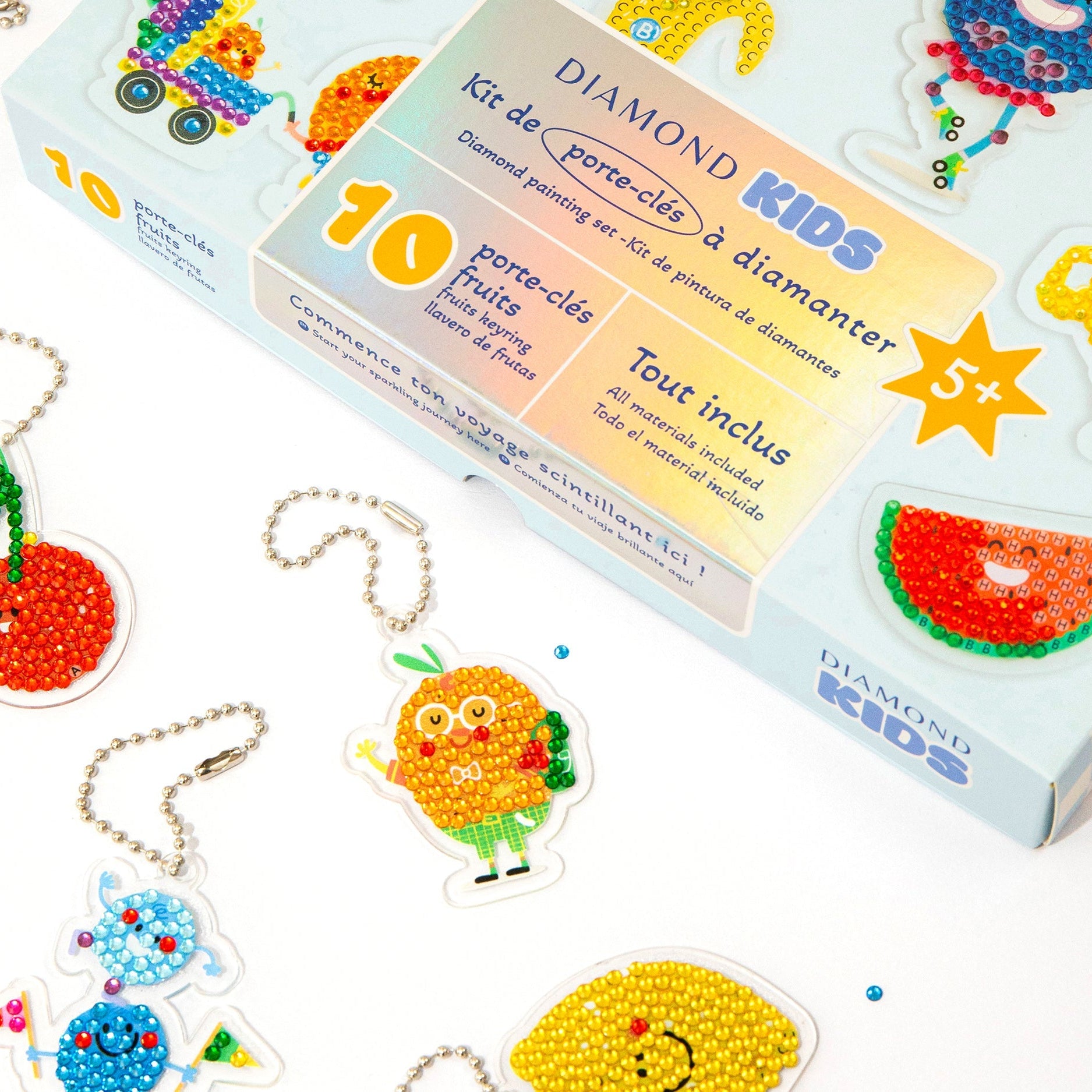 Porte-clés à diamanter - Kit Diamond Painting Kids
