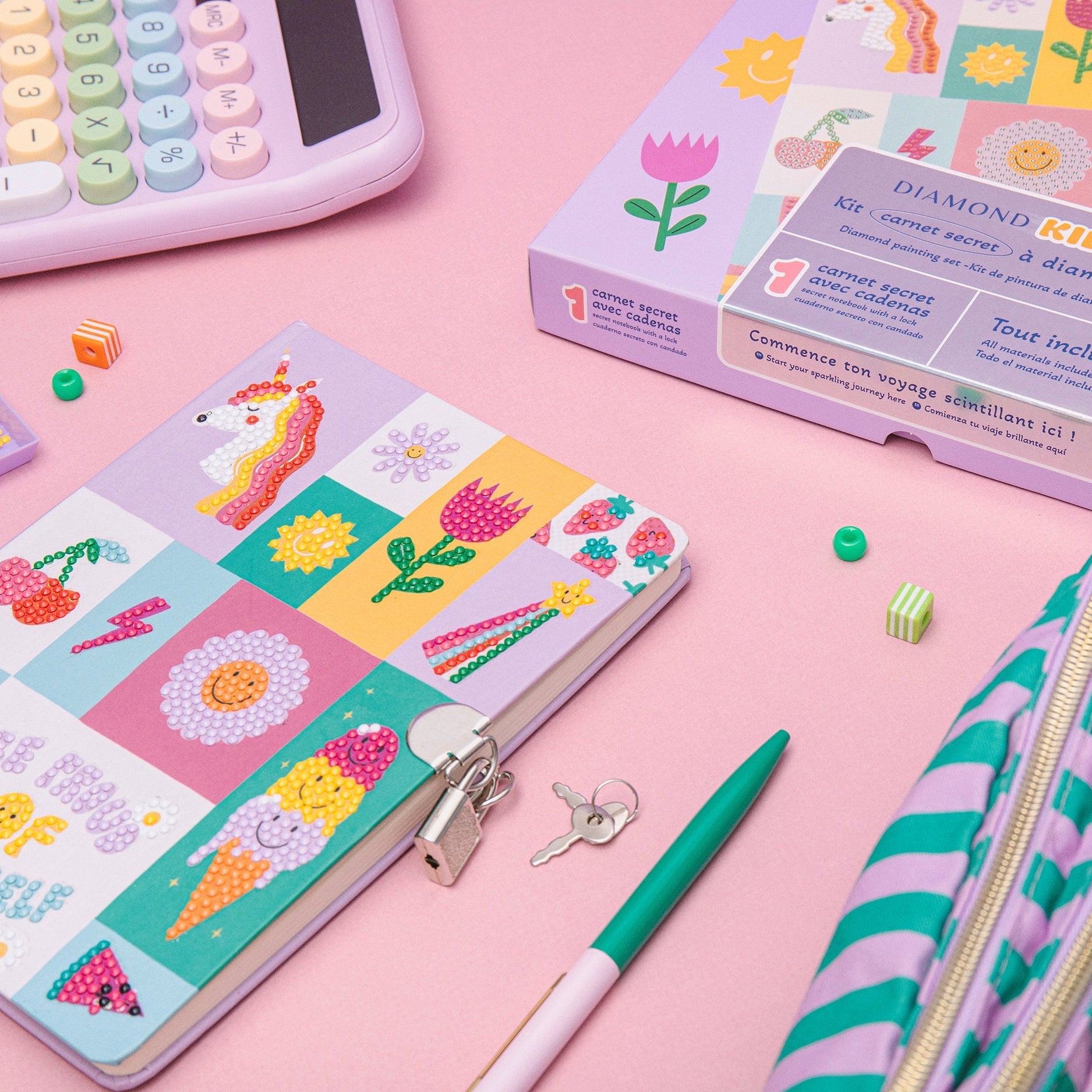 Carnet secret à diamanter - Kit Diamond Painting Kids